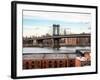 Manhattan Bridge with the Empire State Building from Brooklyn-Philippe Hugonnard-Framed Photographic Print