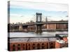 Manhattan Bridge with the Empire State Building from Brooklyn-Philippe Hugonnard-Stretched Canvas