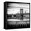 Manhattan Bridge with the Empire State Building from Brooklyn-Philippe Hugonnard-Framed Stretched Canvas