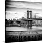 Manhattan Bridge with the Empire State Building from Brooklyn-Philippe Hugonnard-Stretched Canvas