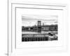 Manhattan Bridge with the Empire State Building from Brooklyn-Philippe Hugonnard-Framed Art Print