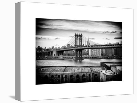 Manhattan Bridge with the Empire State Building from Brooklyn-Philippe Hugonnard-Stretched Canvas