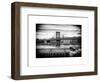 Manhattan Bridge with the Empire State Building from Brooklyn-Philippe Hugonnard-Framed Art Print