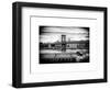 Manhattan Bridge with the Empire State Building from Brooklyn-Philippe Hugonnard-Framed Art Print