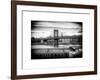 Manhattan Bridge with the Empire State Building from Brooklyn-Philippe Hugonnard-Framed Art Print