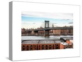 Manhattan Bridge with the Empire State Building from Brooklyn-Philippe Hugonnard-Stretched Canvas