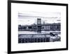 Manhattan Bridge with the Empire State Building from Brooklyn-Philippe Hugonnard-Framed Art Print