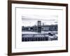 Manhattan Bridge with the Empire State Building from Brooklyn-Philippe Hugonnard-Framed Art Print