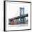 Manhattan Bridge with Tug Boat-Erin Clark-Framed Giclee Print