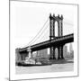 Manhattan Bridge with Tug Boat-Erin Clark-Mounted Giclee Print