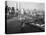 Manhattan Bridge with Twin Towers-null-Stretched Canvas