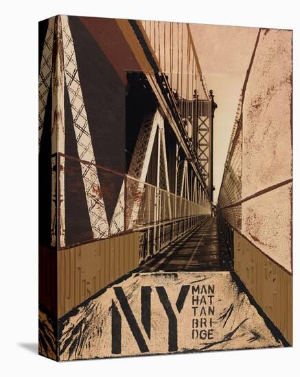 Manhattan Bridge-Mauro Baiocco-Stretched Canvas