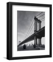 Manhattan Bridge-Chris Bliss-Framed Art Print