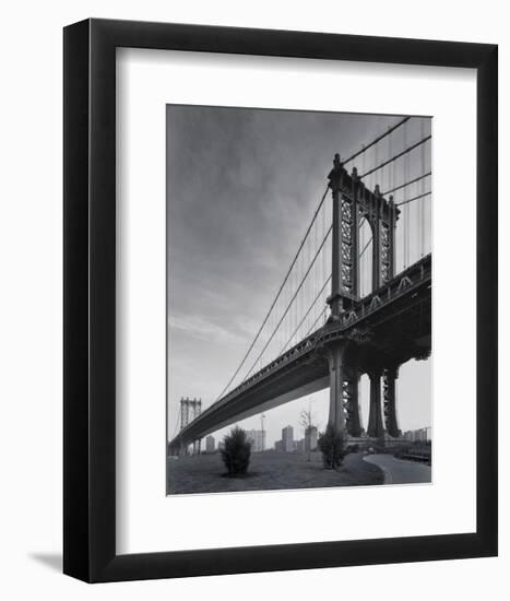 Manhattan Bridge-Chris Bliss-Framed Art Print