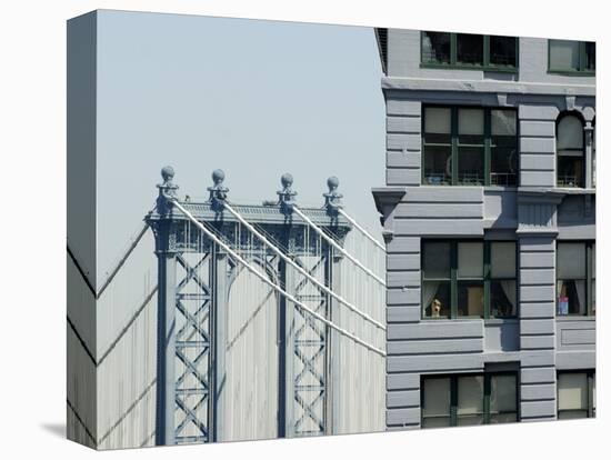 Manhattan Bridge-Bo Zaunders-Stretched Canvas