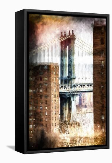 Manhattan Bridge-Philippe Hugonnard-Framed Stretched Canvas