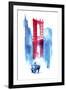 Manhattan Bridge-Robert Farkas-Framed Giclee Print