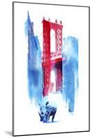 Manhattan Bridge-Robert Farkas-Mounted Giclee Print