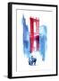 Manhattan Bridge-Robert Farkas-Framed Giclee Print