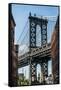 Manhattan Bridge-Bill Carson Photography-Framed Stretched Canvas