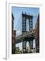 Manhattan Bridge-Bill Carson Photography-Framed Art Print