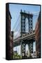 Manhattan Bridge-Bill Carson Photography-Framed Stretched Canvas