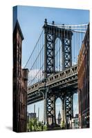 Manhattan Bridge-Bill Carson Photography-Stretched Canvas