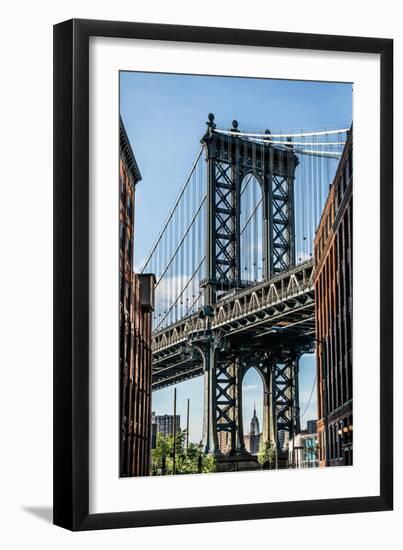 Manhattan Bridge-Bill Carson Photography-Framed Art Print