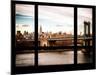 Manhattan Brige with the Empire State Building - NY Cityscape - Manhattan, New York, USA-Philippe Hugonnard-Mounted Photographic Print