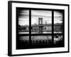 Manhattan Brige with the Empire State Building - NY Cityscape - New York, USA-Philippe Hugonnard-Framed Photographic Print