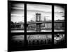 Manhattan Brige with the Empire State Building - NY Cityscape - New York, USA-Philippe Hugonnard-Mounted Photographic Print