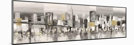 Manhattan & Brooklyn Bridge-Luigi Florio-Mounted Giclee Print