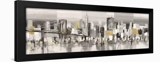 Manhattan & Brooklyn Bridge-Luigi Florio-Framed Giclee Print