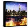 Manhattan Brooklyn-Philippe Hugonnard-Framed Stretched Canvas