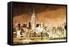 Manhattan Brown Shade-Philippe Hugonnard-Framed Stretched Canvas