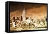 Manhattan Brown Shade-Philippe Hugonnard-Framed Stretched Canvas