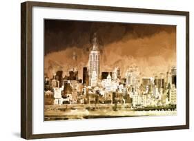 Manhattan Brown Shade-Philippe Hugonnard-Framed Giclee Print