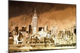 Manhattan Brown Shade-Philippe Hugonnard-Mounted Giclee Print