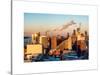 Manhattan Buildings at Sunset-Philippe Hugonnard-Stretched Canvas