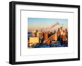 Manhattan Buildings at Sunset-Philippe Hugonnard-Framed Art Print