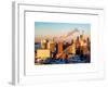 Manhattan Buildings at Sunset-Philippe Hugonnard-Framed Art Print