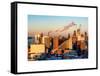 Manhattan Buildings at Sunset-Philippe Hugonnard-Framed Stretched Canvas