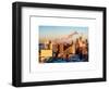 Manhattan Buildings at Sunset-Philippe Hugonnard-Framed Art Print