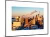 Manhattan Buildings at Sunset-Philippe Hugonnard-Mounted Art Print