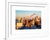 Manhattan Buildings at Sunset-Philippe Hugonnard-Framed Art Print