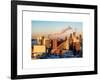 Manhattan Buildings at Sunset-Philippe Hugonnard-Framed Art Print