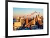 Manhattan Buildings at Sunset-Philippe Hugonnard-Framed Art Print