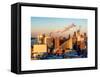 Manhattan Buildings at Sunset-Philippe Hugonnard-Framed Stretched Canvas