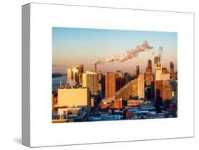 Manhattan Buildings at Sunset-Philippe Hugonnard-Stretched Canvas