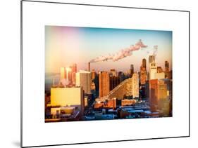 Manhattan Buildings at Sunset-Philippe Hugonnard-Mounted Art Print